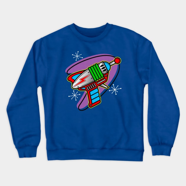 Ray Gun Crewneck Sweatshirt by OrneryDevilDesign